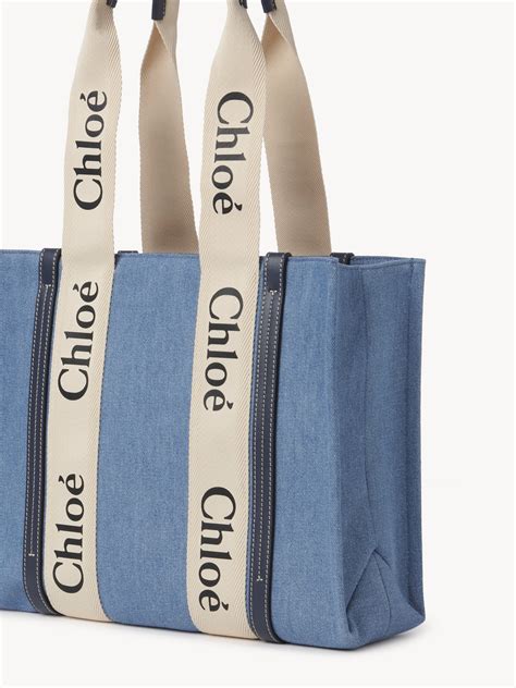 chloe tote medium|chloe denim tote.